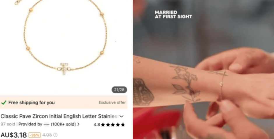Jack Tori bracelet MAFS Australia 2024