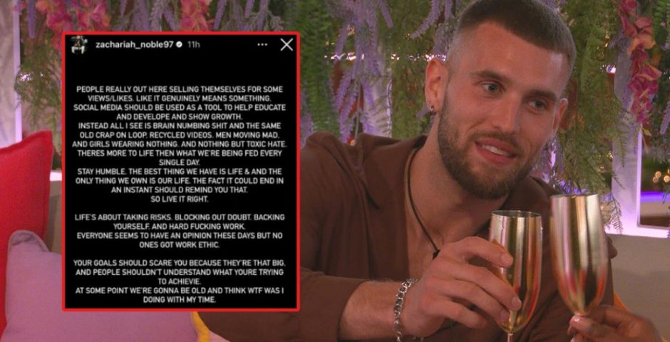Zach Love Island rant