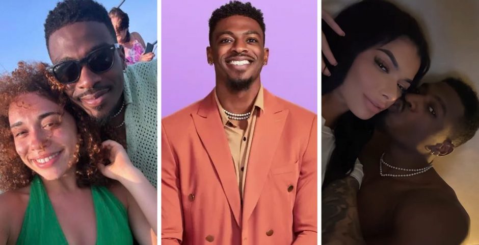 Clay from Love Is Blind pictured with OnlyFans creator after going official with model