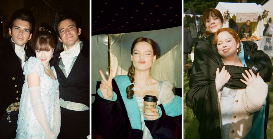Bridgerton behind the scenes pics