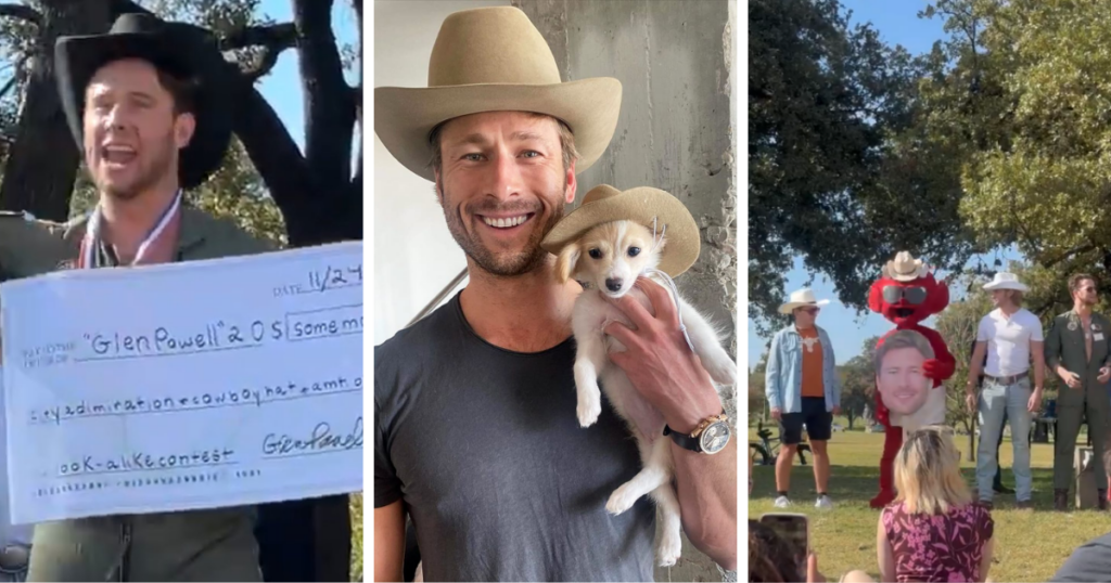 Glen Powell's lookalike competition