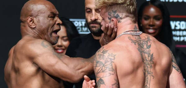 Jake Paul and Mike Tyson
