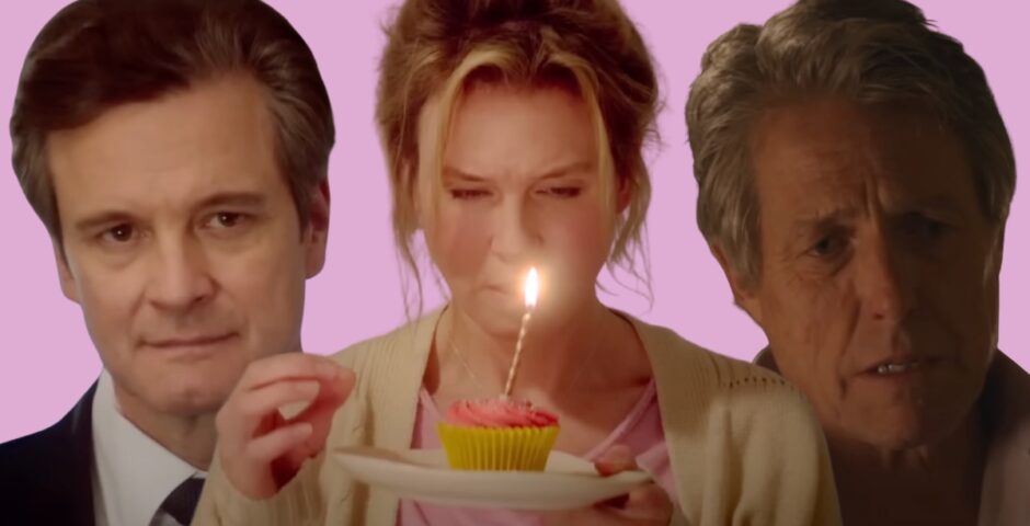 Colin Firth, Renee Zellwegger and Hugh Grant in Bridget Jones