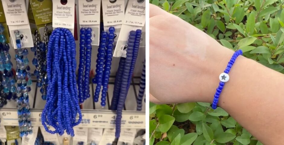 Blue bracelet trend on TikTok
