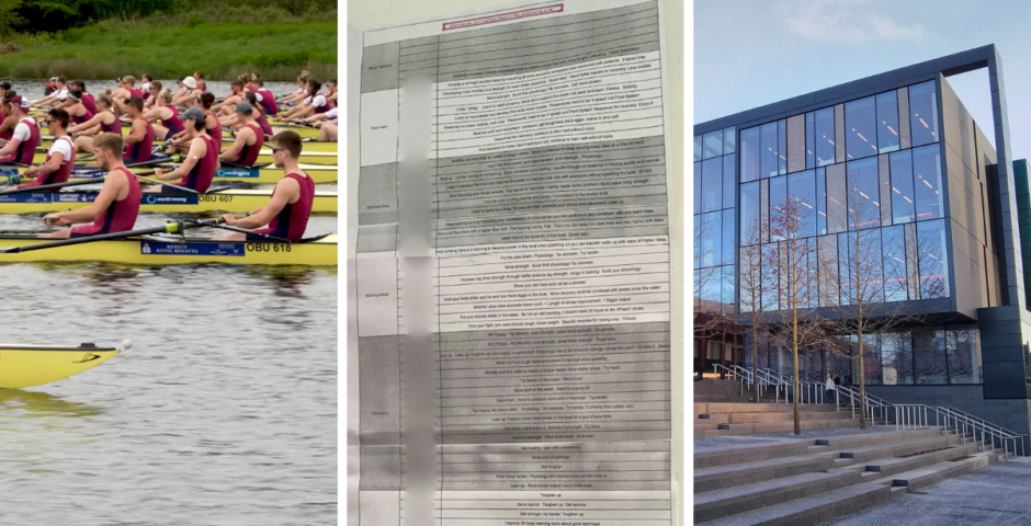 oxford brookes uni rowing teams toughness sheet