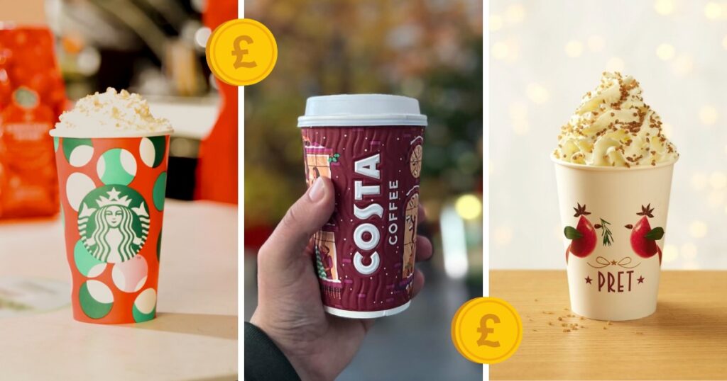 UK coffee chains ranked by price