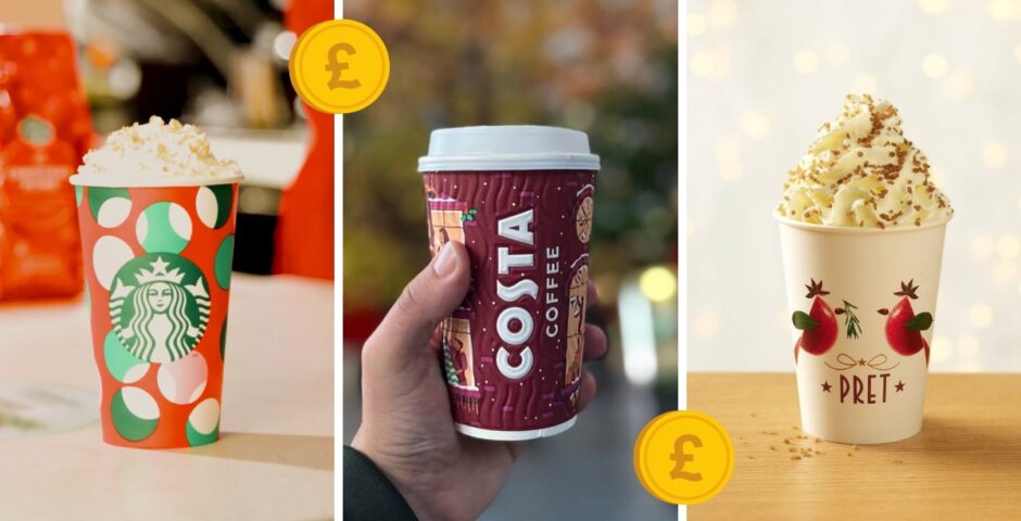 UK coffee chains ranked by price