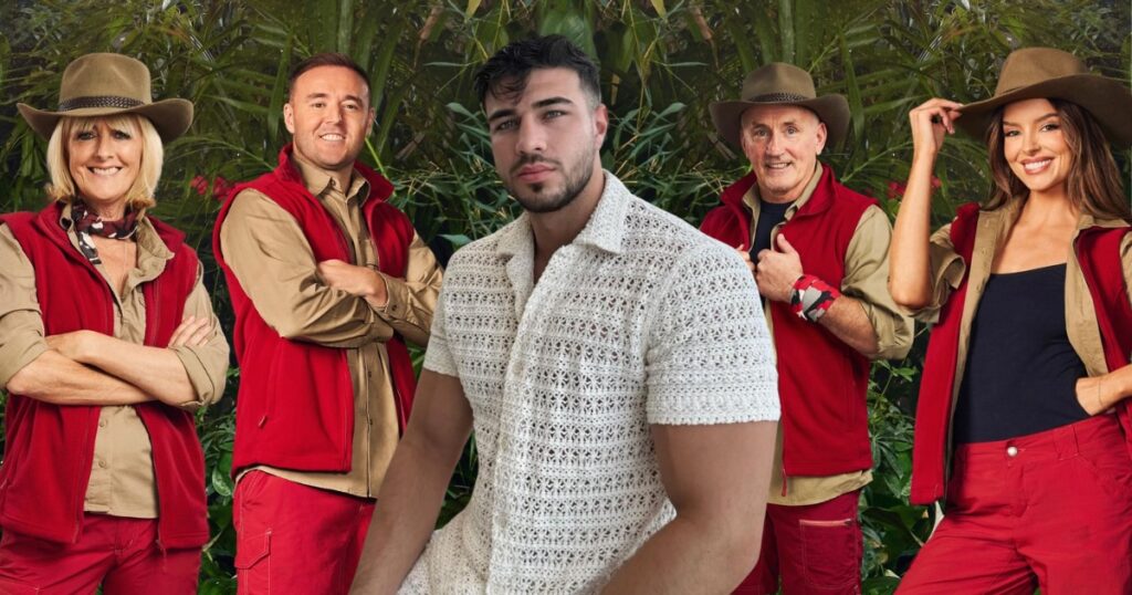 Tommy Fury with I'm A Celeb cast