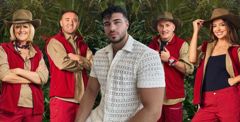 Tommy Fury with I'm A Celeb cast