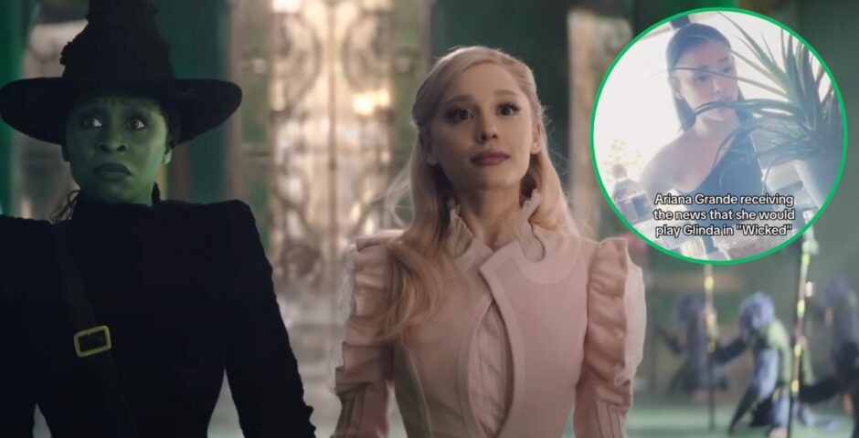 Ariana Grande finds out she got the role in Wicked
