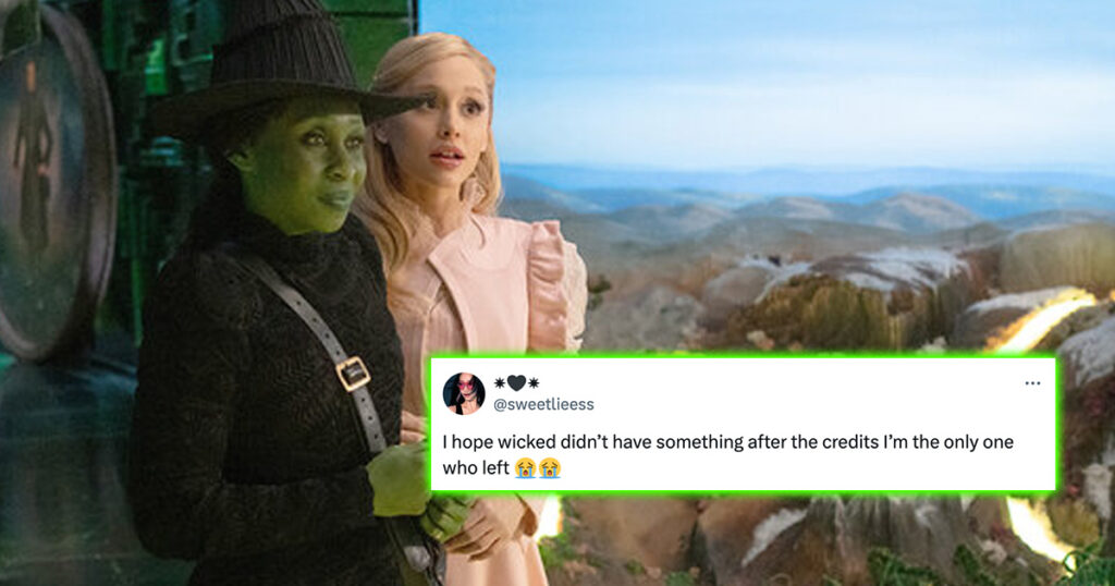 If Wicked has a post-credits scene at the end of Part One