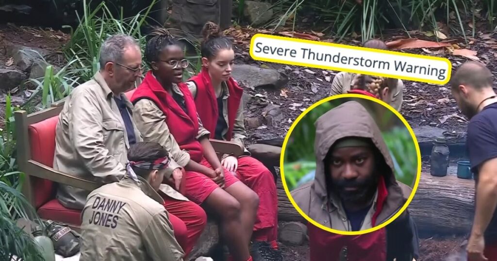 i'm a celeb camp evacuated