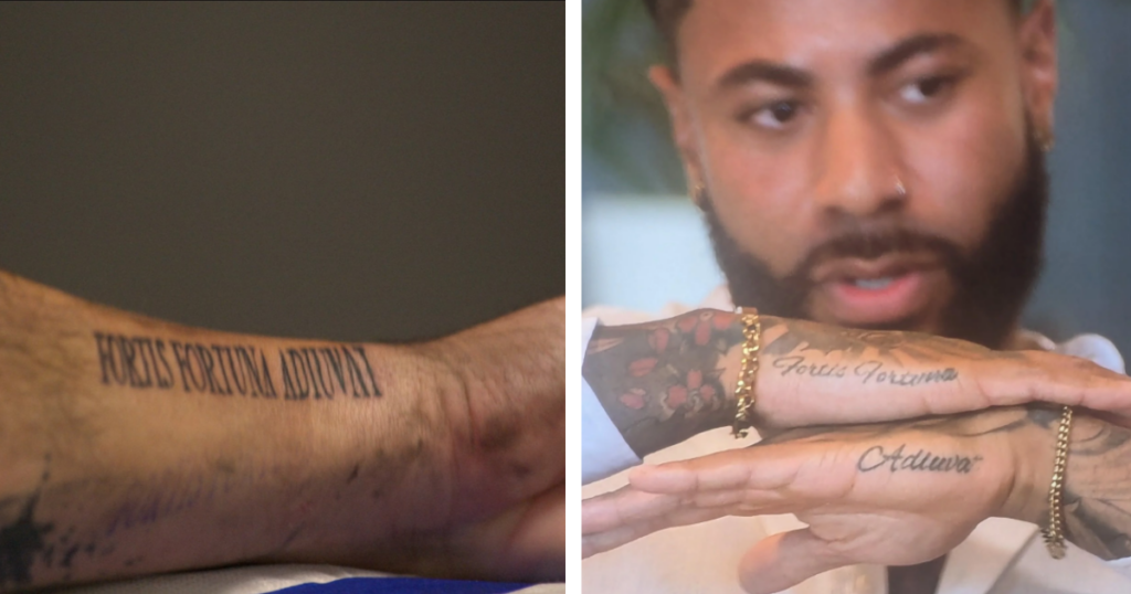 The Ultimatum Nick J.R. tattoo