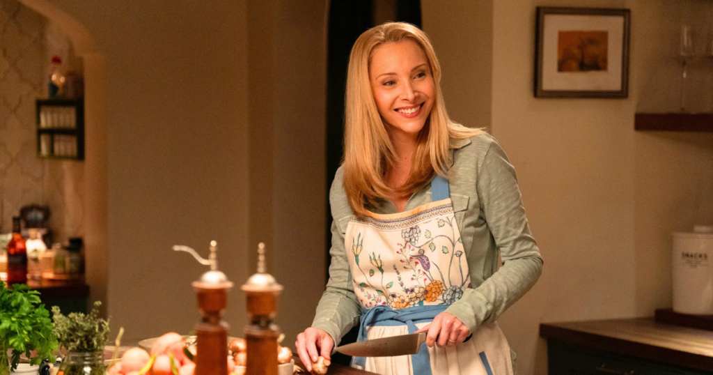 lisa kudrow no good deed improvised netflix knife joke