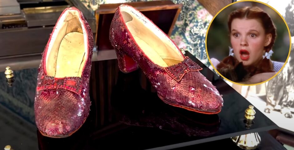 Ruby slippers wizard of oz auction
