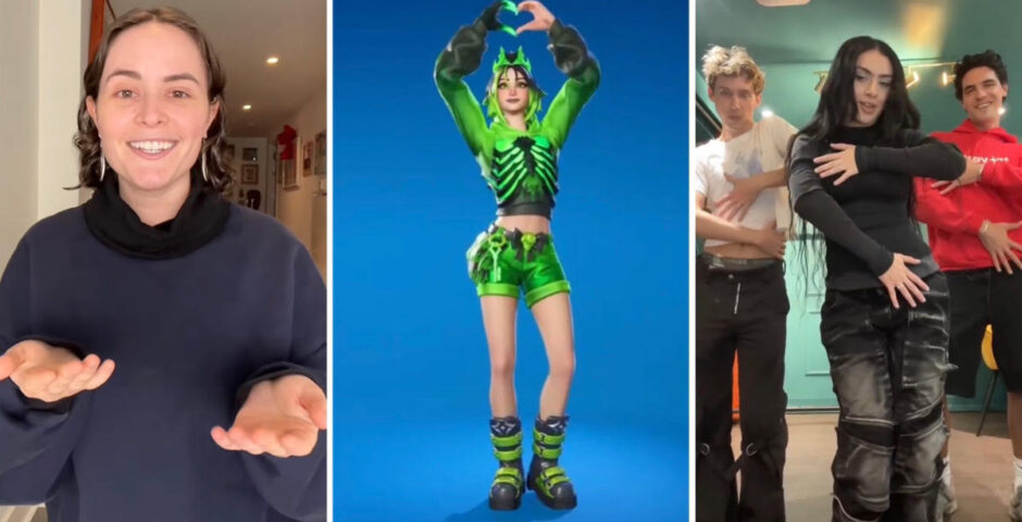 Charli XCX Apple dance Fortnite