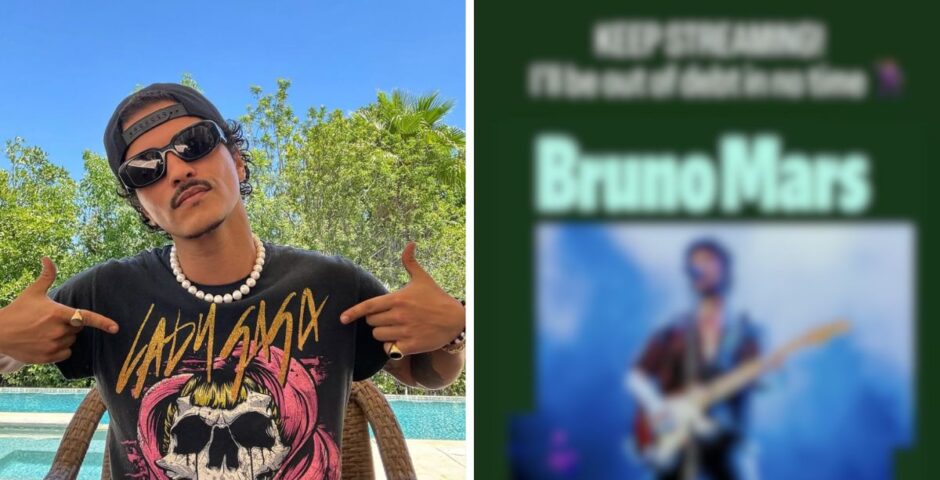 bruno mars response debt