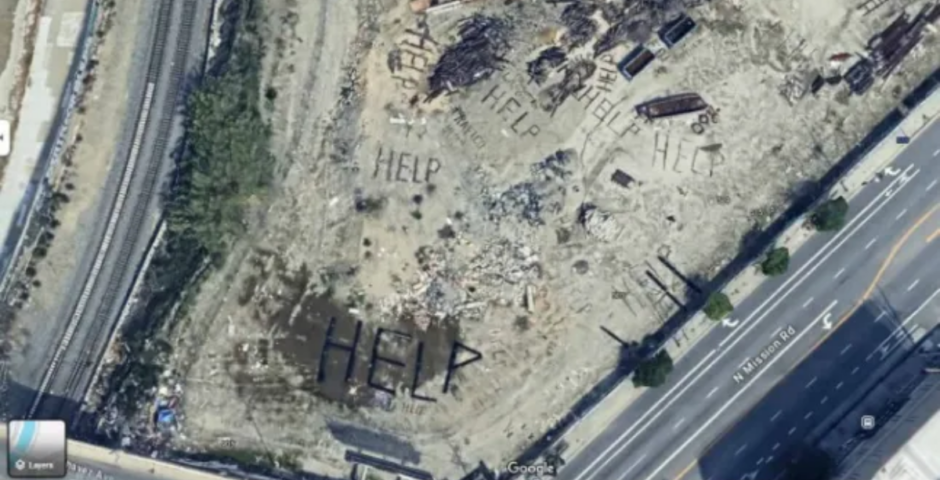 LA Google Maps help messages
