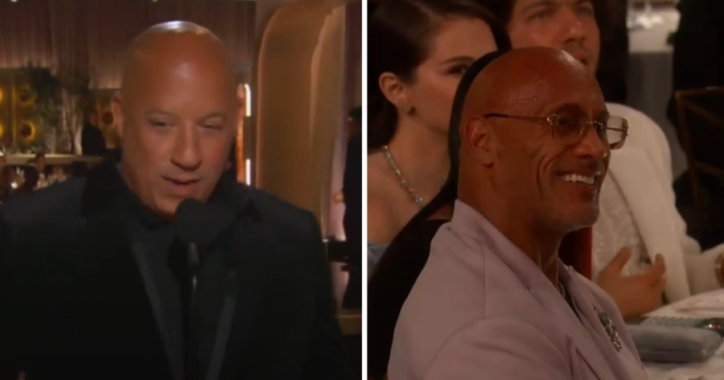 Vin Diesel The Rock Golden Globes