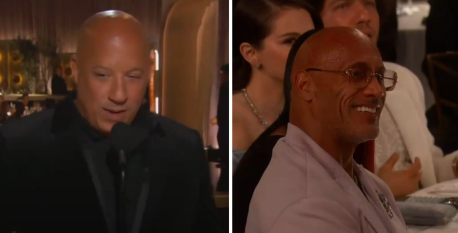 Vin Diesel The Rock Golden Globes