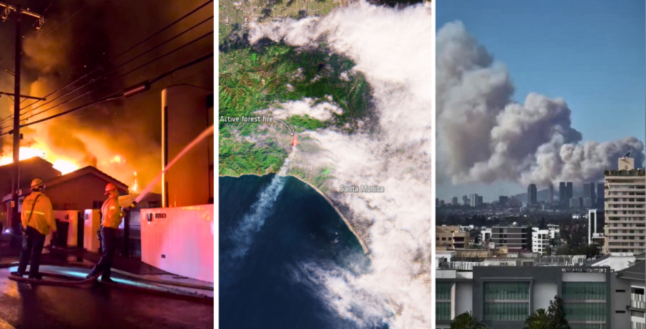 what caused the los angeles la fires