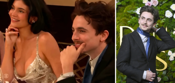 timothee chalamet kylie jenner golden globes 2025