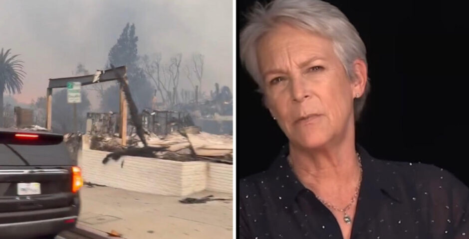 Jamie Lee Curtis wildfires gaza