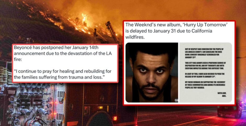 LA Wildfires postponed
