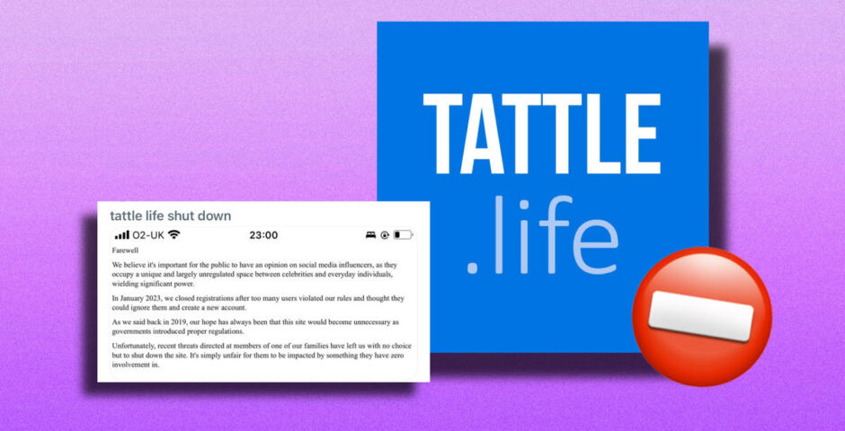 Tattle Life shut down