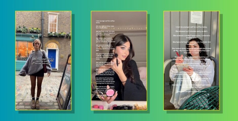 tiktok younger self coffee trend explained