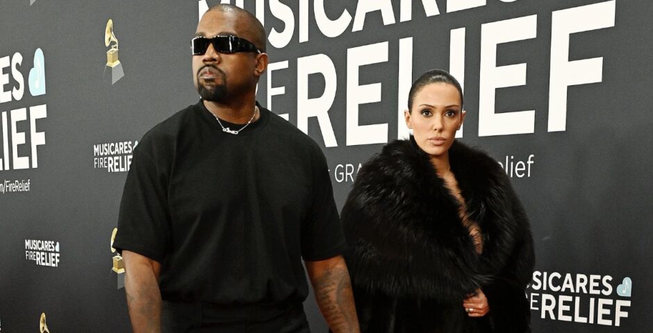 kanye west bianca censori dress grammys 2025 refused
