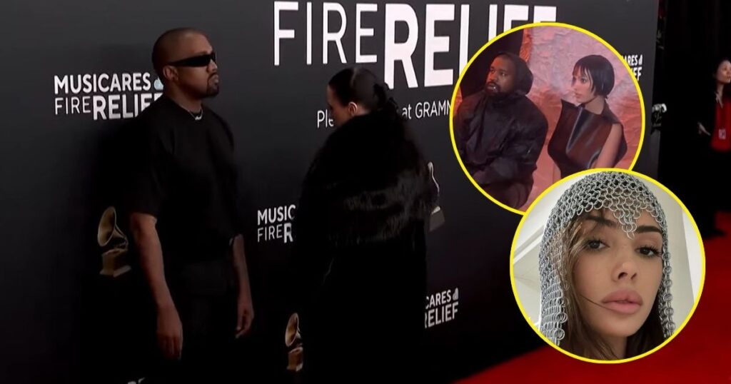 kanye bianca censori's mum grammys