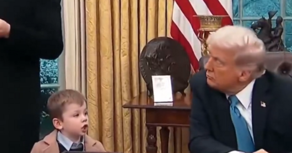 Donald Trump shush Elon son