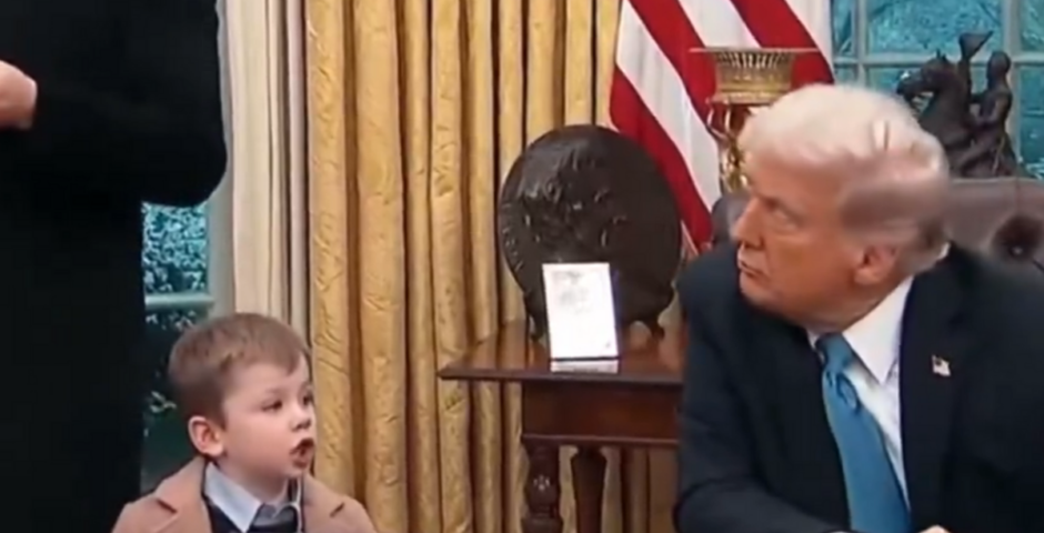 Donald Trump shush Elon son