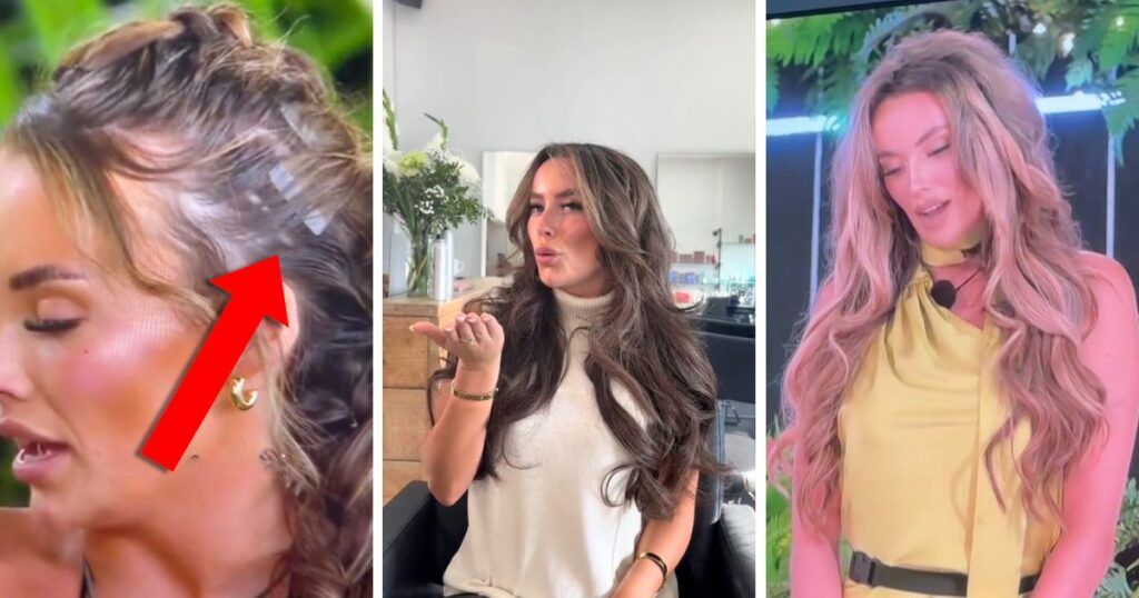 harriett's hair extensions love island all stars