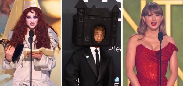 grammys 2025 celebrity outfits taylor swift chappell roan jaden smith and the cardboard castle