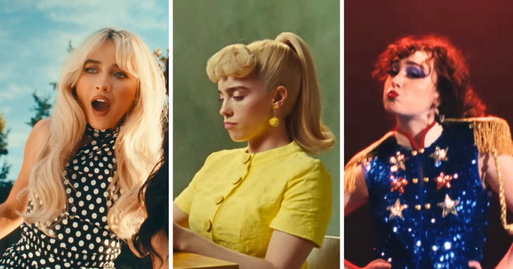 pop stars celebrities celebs auctioning off clothes auction music video clothes tour outfits los angeles wildfires la fires chappell roan hot to go billie eilish what was i made for sabrina carpenter taste