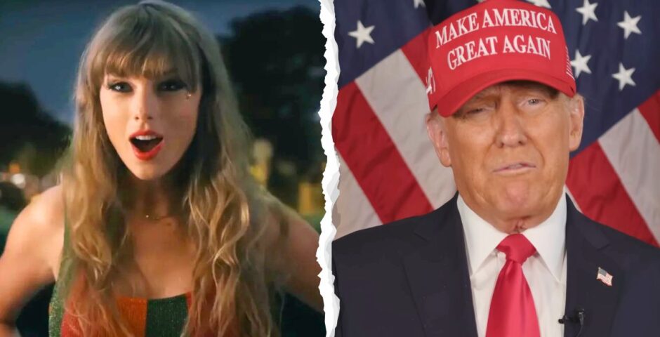 taylor swift donald trump feud super bowl 2025