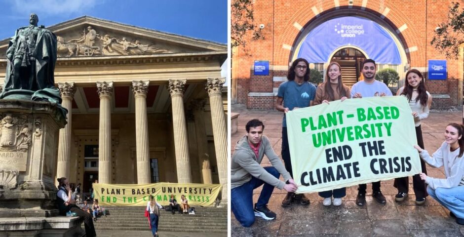 russell group unis uk univiersities students vote vegan plant-based food imperial college london university of bristol