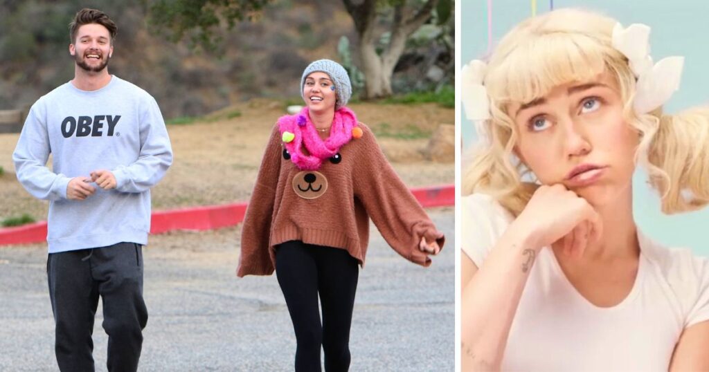 Miley Cyrus and Patrick Schwarzenegger dated realtionship history bb talk awful video
