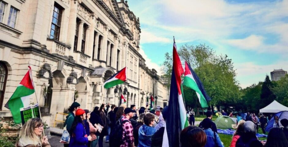 russell group unis uk universities pro-palestine protests encampments cardiff university