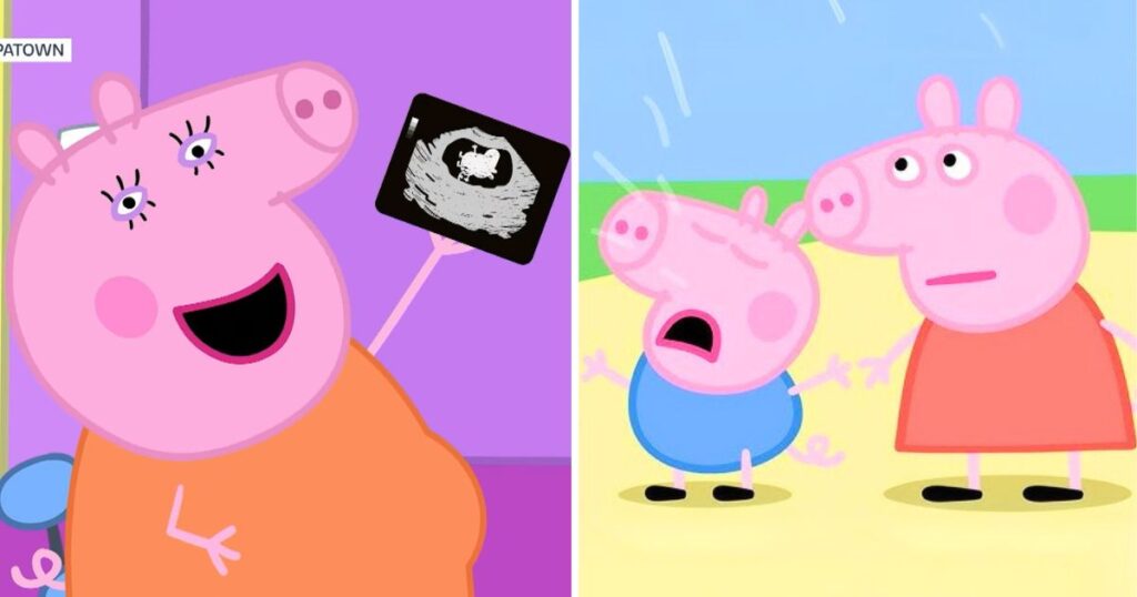 peppe pig pregnancy announcement real reason explained mummy pig pregnant peppa pig george pig pig pig pig