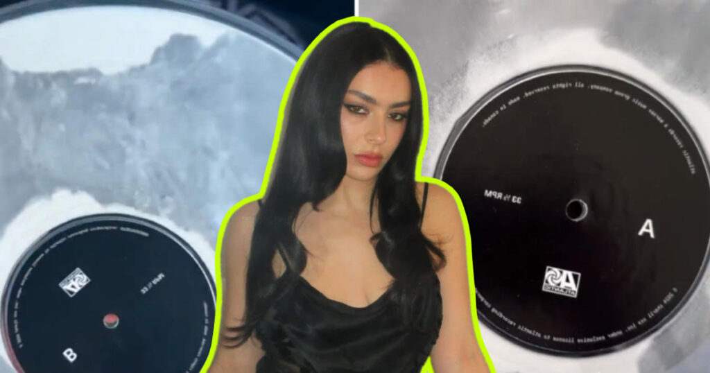 Charli XCX Brat vinyl white powder