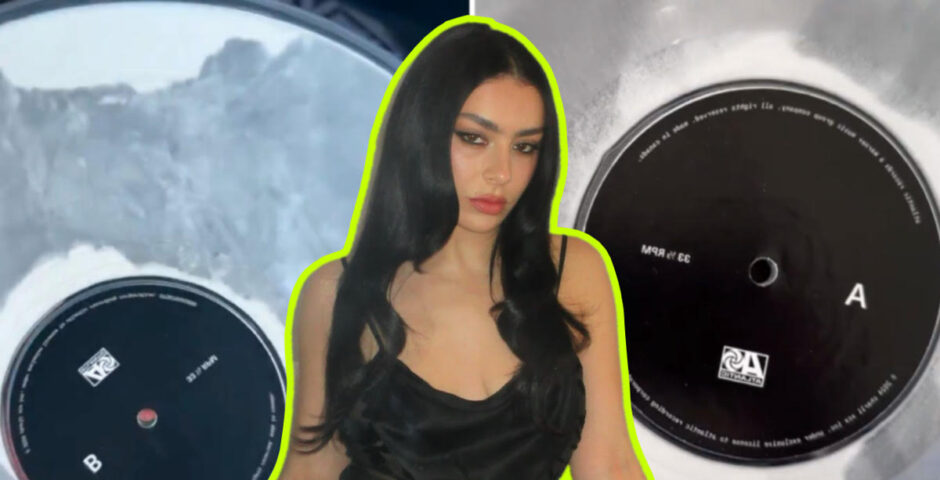 Charli XCX Brat vinyl white powder