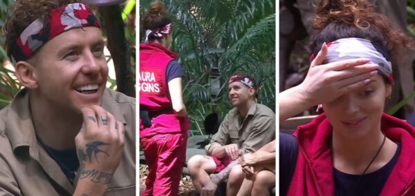 i'm a celeb brit awards kiss danny maura signs