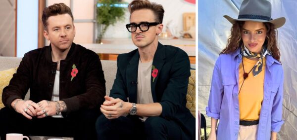 tom fletcher danny jones maura higgins mcfly brits brit awards 2024 party kiss