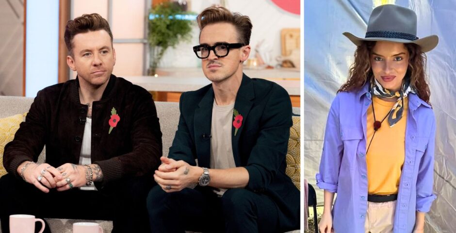 tom fletcher danny jones maura higgins mcfly brits brit awards 2024 party kiss