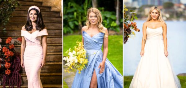 mafs married at first sight australia 2025 wedding dresses lauren jacqui awhina