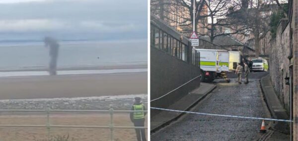explosion portobello beach