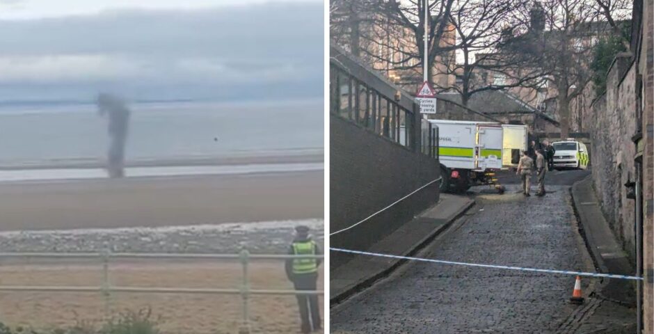 explosion portobello beach